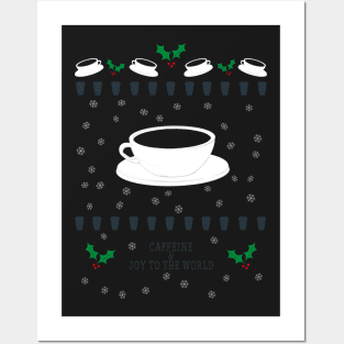 Caffeine Holiday Cheers Posters and Art